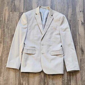 Express Tan Slim Suit 36S 29W 30L
